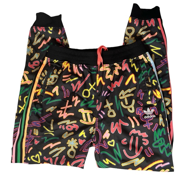 Adidas LoveUnites Unisex’s Graphic Joggers by Kris Andrew Small - Picture 5 of 10